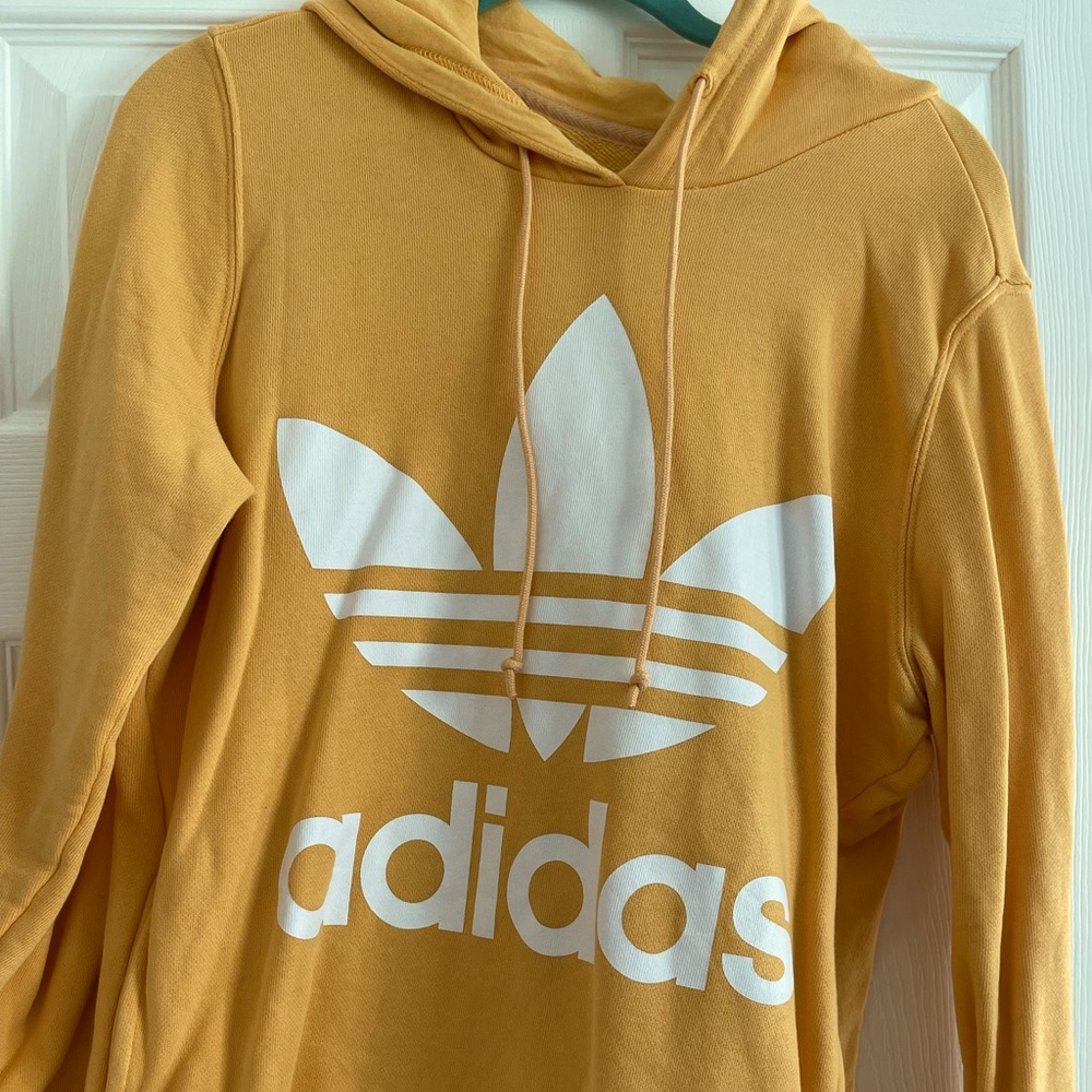 Adidas Originals Mustard Yellow Oversized Hoodie